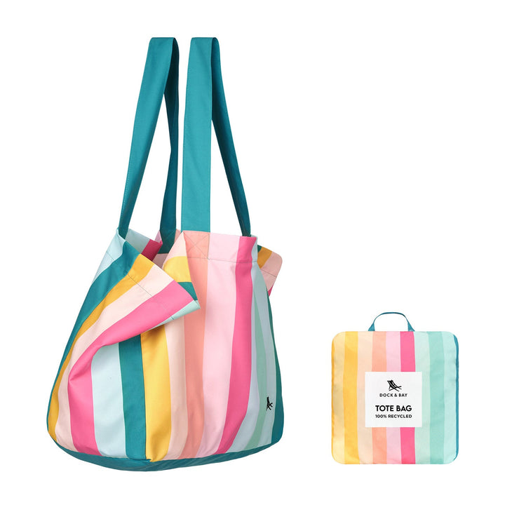 Dock & Bay Foldaway Tote Bags - Coastal Candy