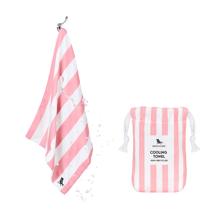 Dock & Bay Cooling Gym Towel - Malibu Pink