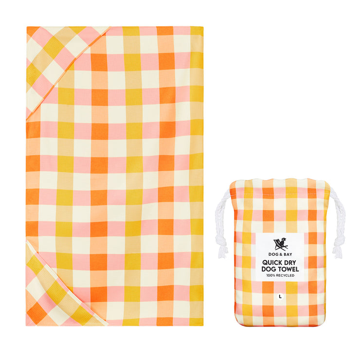 Dock & Bay Dog Towel - Rhubark & Custard - GRS Certified - Outlet