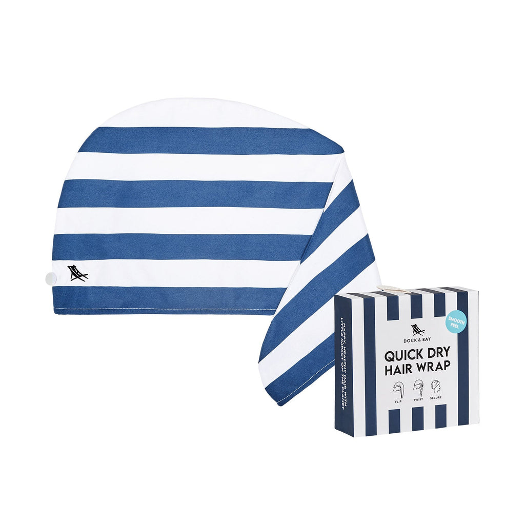 Dock & Bay Hair Wrap - Whitsunday Blue