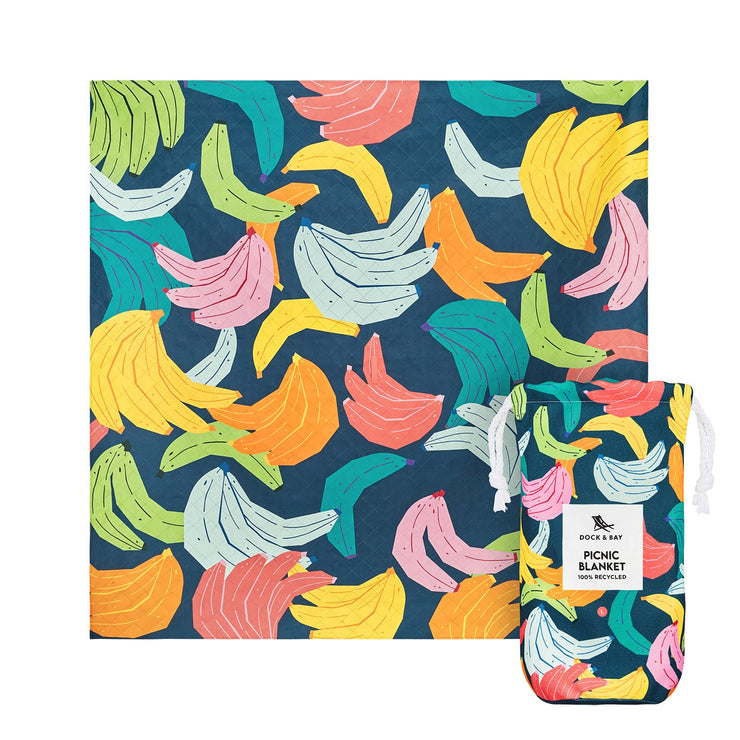 Dock & Bay Picnic Blanket - Bananarama - GRS Certified - Outlet