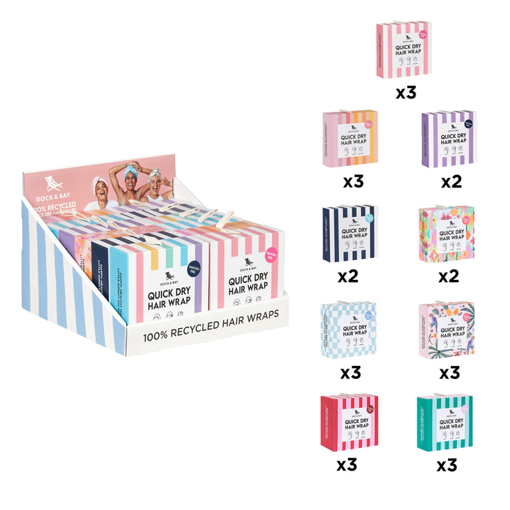Dock & Bay - Point of Sale Display Small (Hair Wrap) - Preorder