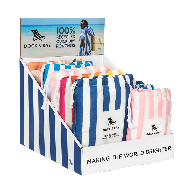 Dock & Bay - Point of Sale Display Small (Poncho Adults) - Preorder