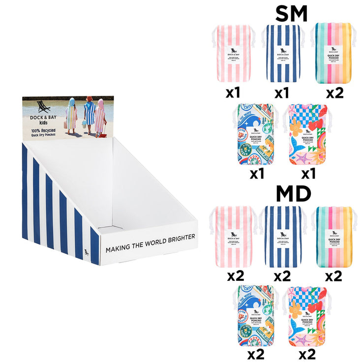 Dock & Bay - Point of Sale Display Small (Poncho Kids) - Preorder