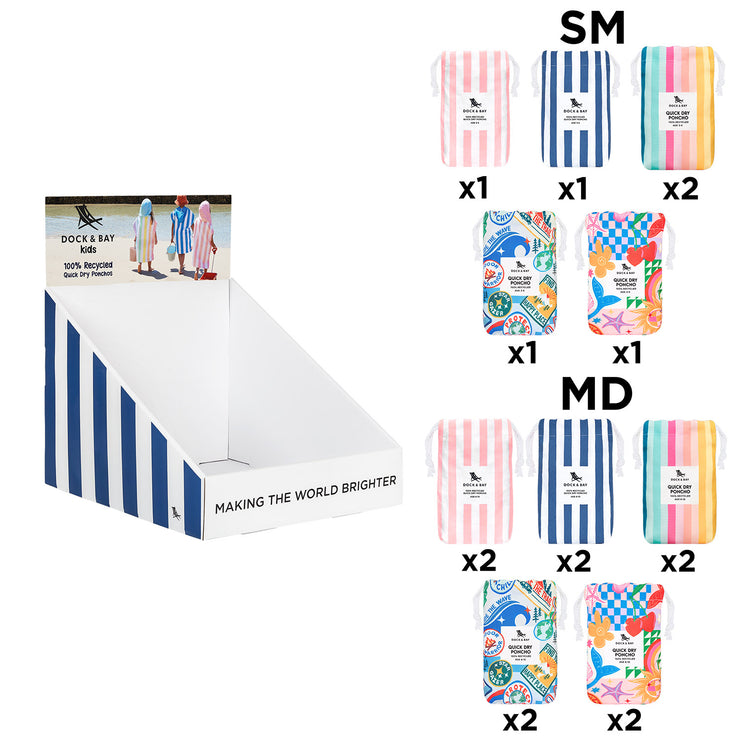 Dock & Bay - Point of Sale Display Small (Poncho Kids) - Preorder