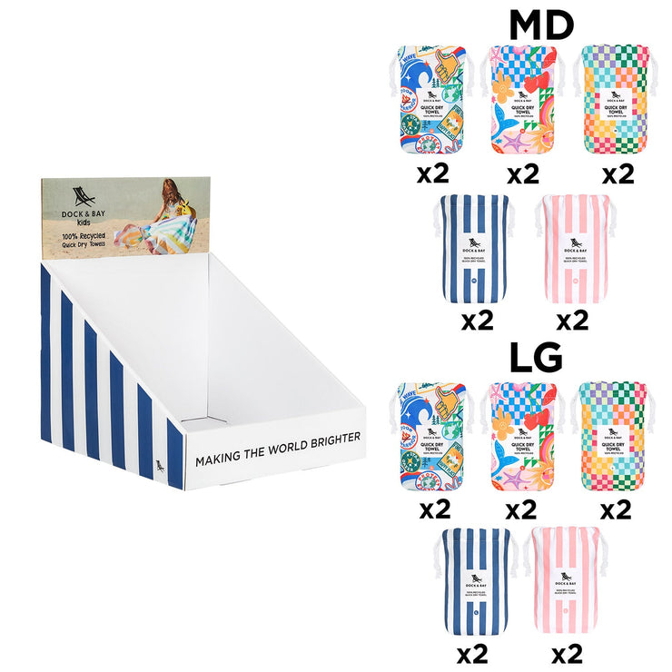 Dock & Bay - Point of Sale Display Small (Kids Beach Towel)