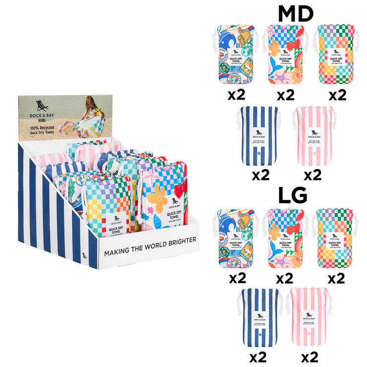 Dock & Bay - Point of Sale Display Small (Kids Beach Towel)