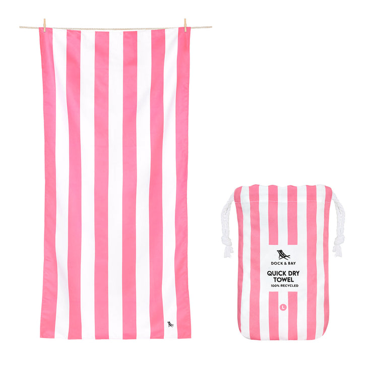 Dock & Bay Quick Dry Towel - Phi Phi Pink - GRS Certified