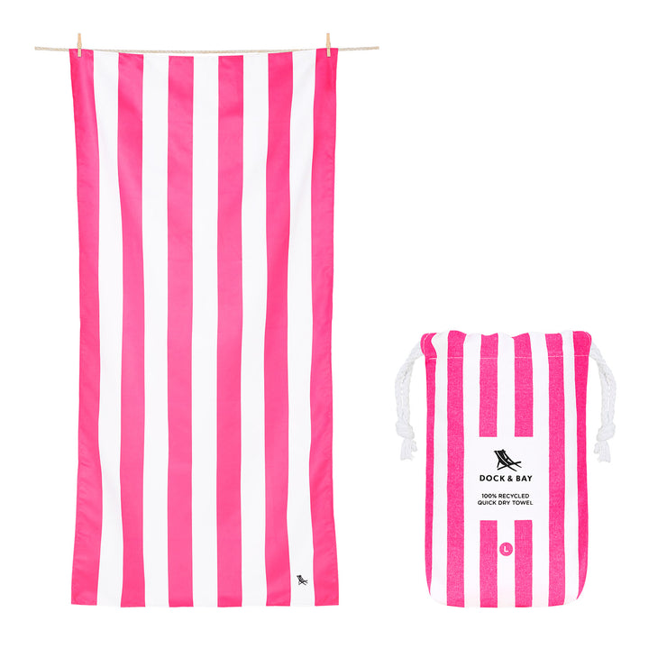 Dock & Bay Quick Dry Towel - Phi Phi Pink - GRS Certified