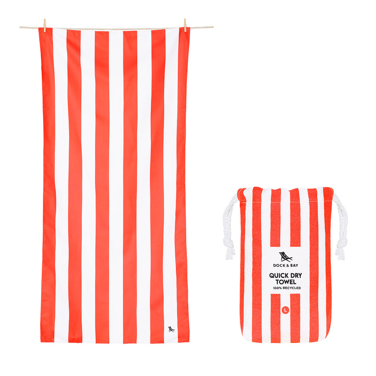 Dock & Bay Quick Dry Towel - Waikiki Coral - GRS Certified