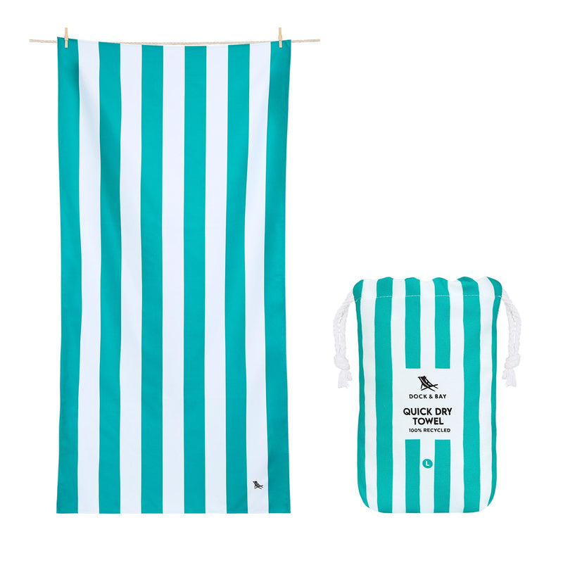 Quick Dry Towel - Tahiti Turquoise