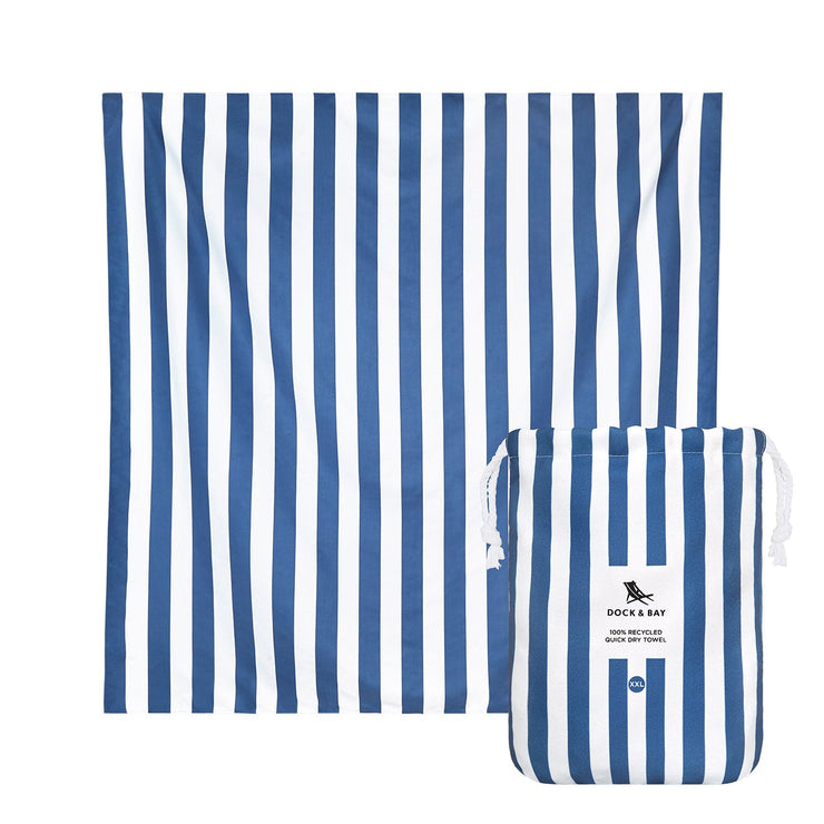 Dock & Bay Quick Dry Towel - Extra Extra Large  - Whitsunday Blue