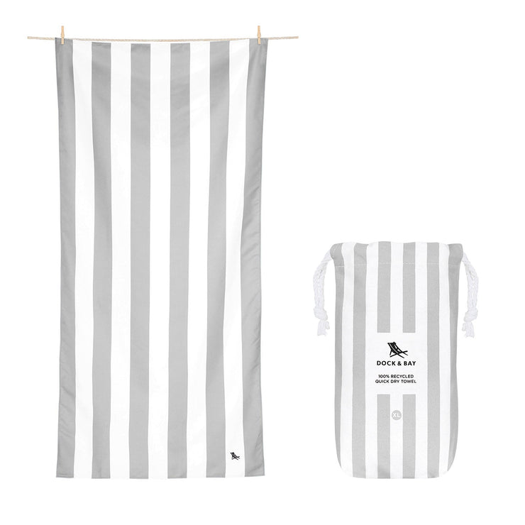 Dock & Bay Quick Dry Towels - Goa Grey - GRS Certified