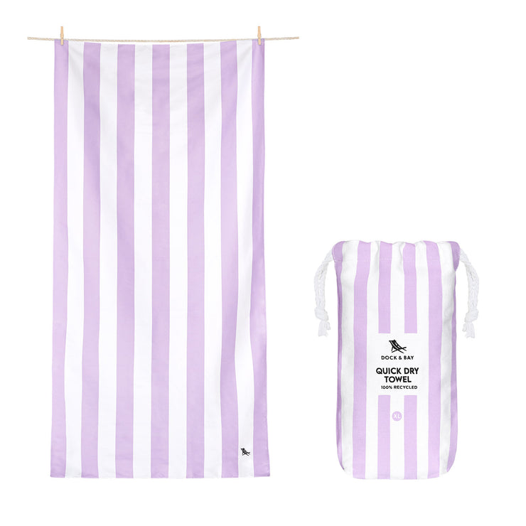 Dock & Bay Quick Dry Towel - Lombok Lilac - GRS Certified