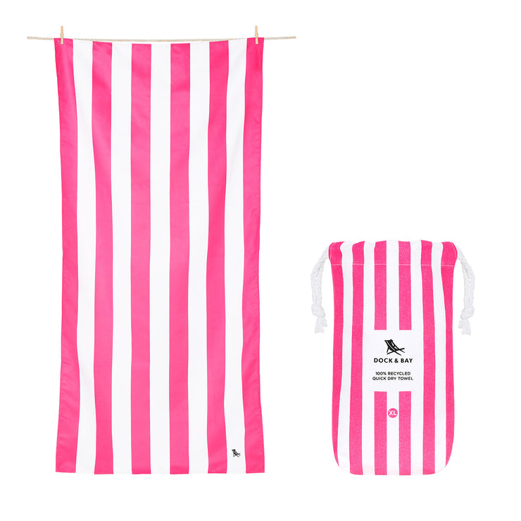 Dock & Bay Quick Dry Towel - Phi Phi Pink - GRS Certified