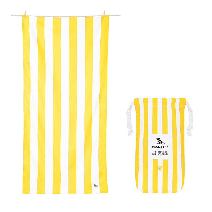 Dock & Bay Quick Dry Towels - Boracay Yellow - GRS Certified