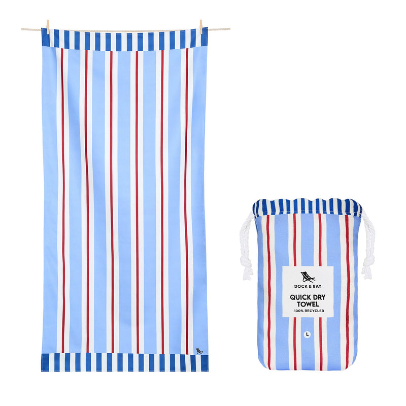 Quick Dry Towel - Harbour Lines
