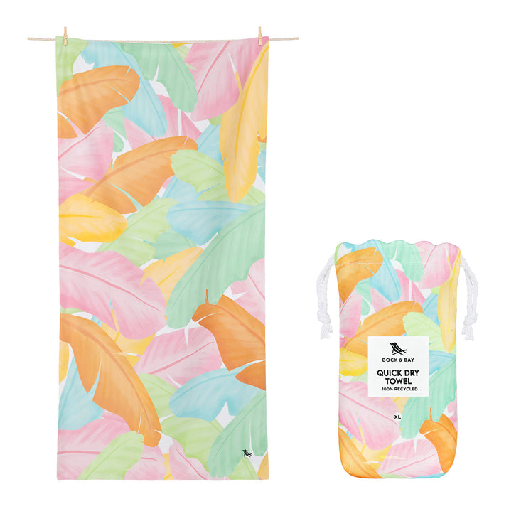 Dock & Bay Quick Dry Towel - Sugar Palms - GRS Certified - Outlet