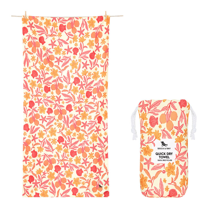 Dock & Bay Quick Dry Towel - Tangerine Tide - Preorder