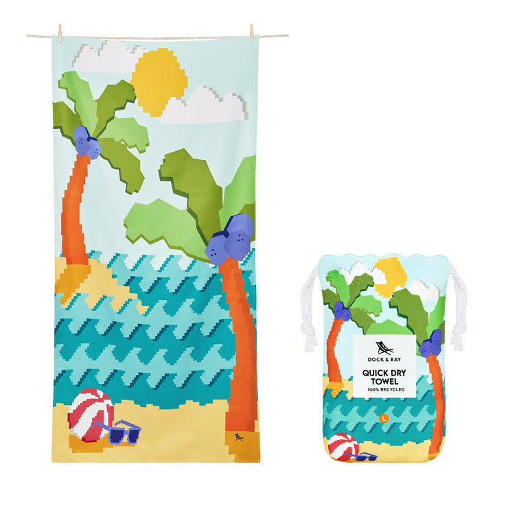 Dock & Bay Kids Beach Towel - Build-A-Beach - GRS Certified - Outlet