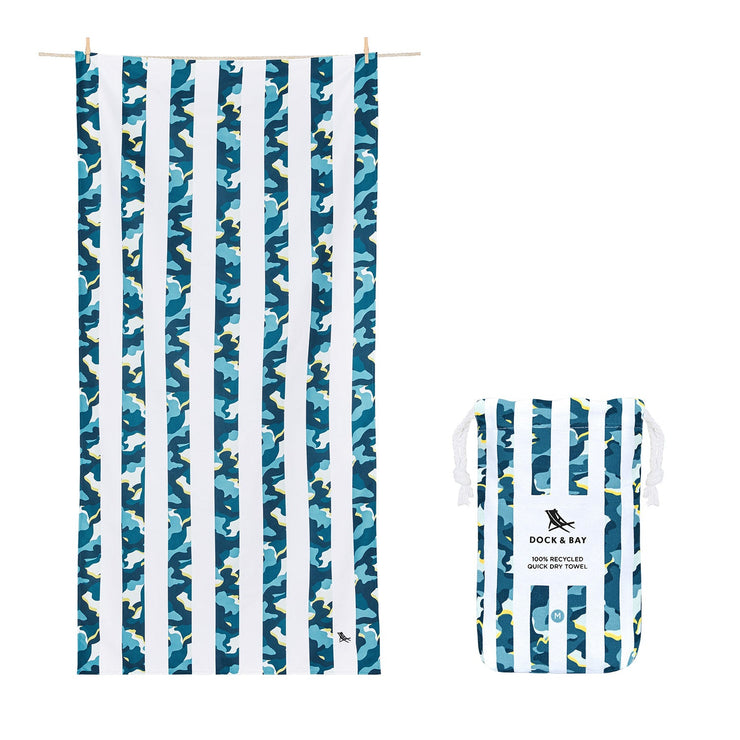 Dock & Bay Kids Beach Towels - Cool Camo - Outlet