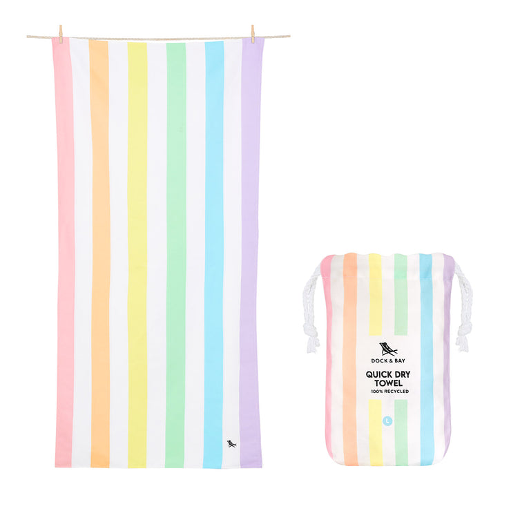 Dock & Bay Quick Dry Towel - Unicorn Waves - GRS Certified