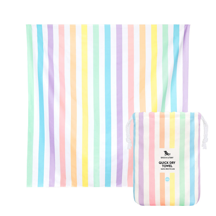 Dock & Bay Quick Dry Towel - Unicorn Waves - GRS Certified